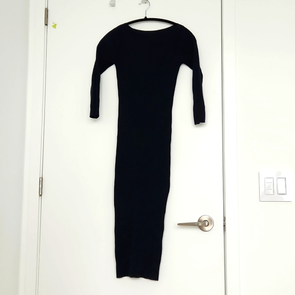 Theory Ribbed Bodycon Sweater Dress